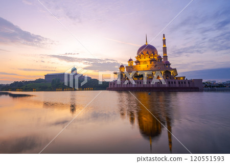 Putra Mosque, Malaysia, sunrise Putra Mosque, Malaysia, sunrise 120551593