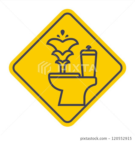 black toilet leak icon. black toilet leak icon. 120552915