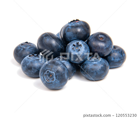Fresh blueberry isolated on the white background Fresh blueberry isolated on the white background 120553230