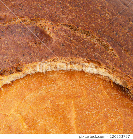 Double white brown bread tasty texture background 120553737