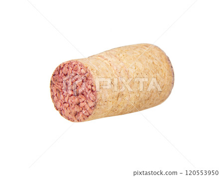 Wine cork isolated on the white background Wine cork isolated on the white background 120553950