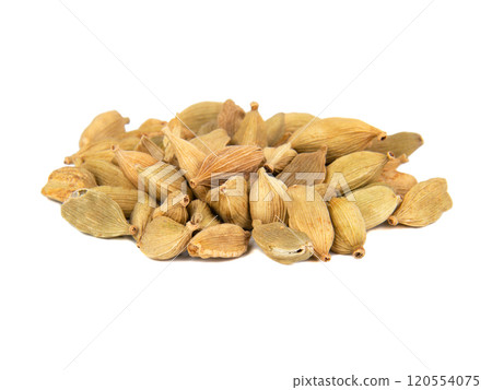 Cardamom spice isolated on the white background 120554075