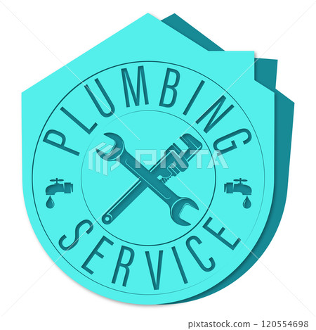 Plumbing repair wrench symbol Plumbing repair wrench symbol 120554698