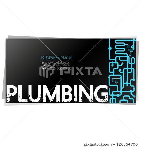Plumbing service and repair business card concept Plumbing service and repair business card concept 120554700