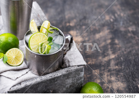 Moscow mule cocktail in mug Moscow mule cocktail in mug 120554987