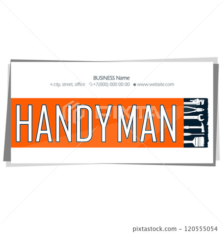 Repair and maintenance handyman business card 120555054