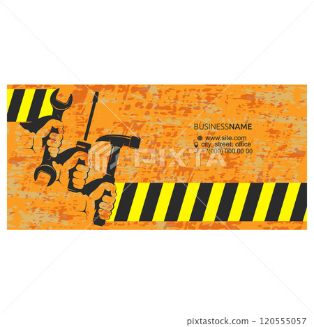 Repair and service handyman business card 120555057