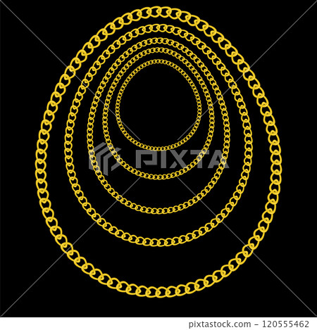 Vector gold pattern. Yellow chain background Vector gold pattern. Yellow chain background 120555462