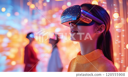 Immersive Virtual Reality Experience in a Modern Art Gallery with Artists 120555908