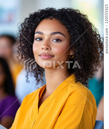 Young Healthcare Professional in Bright Uniform Smiling Confidently in Clinic Setting Young Healthcare Professional in Bright Uniform Smiling Confidently in Clinic Setting 120555925