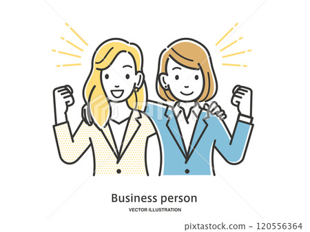 跨肩的女商人插畫素材 120556364