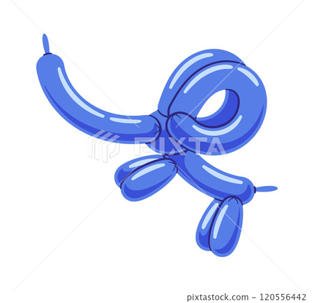 Blue animal shape birthday balloon 120556442