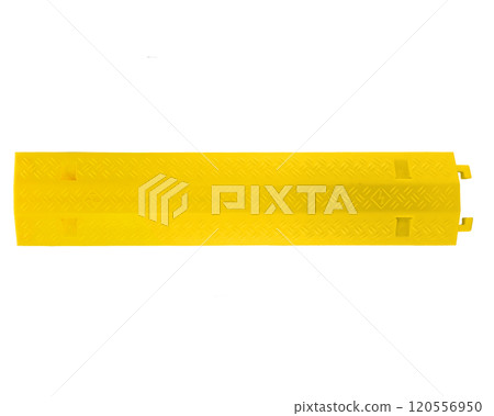 Yellow Ramp Section with Safety Markings Yellow Ramp Section with Safety Markings 120556950