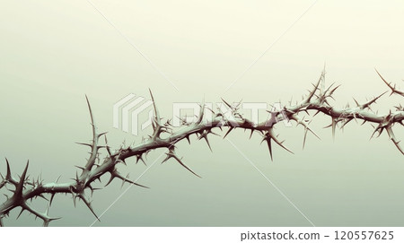 Crown of thorns representing suffering and sacrifice of jesus christ 120557625