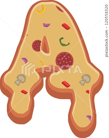 Pizza Alphabet Font 120558320