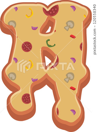 Pizza Alphabet Font 120558340