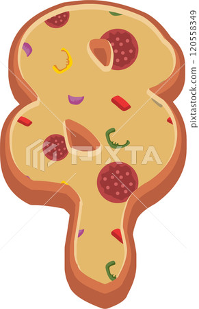 Pizza Alphabet Font Pizza Alphabet Font 120558349