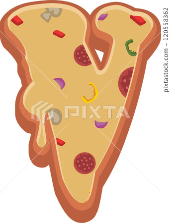Pizza Alphabet Font Pizza Alphabet Font 120558362