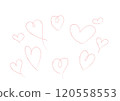 Red heart illustration set 120558553