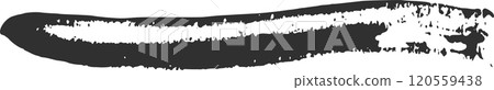 Black brush stroke creating a dynamic and textured background, perfect for adding a grunge or artistic touch to designs Black brush stroke creating a dynamic and textured background, perfect for adding a grunge or artistic touch to designs 120559438