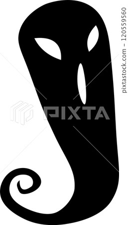 Minimalist vector graphic design of lord ganesha s silhouette, capturing the essence of hinduism and indian culture with its symbolic representation 120559560