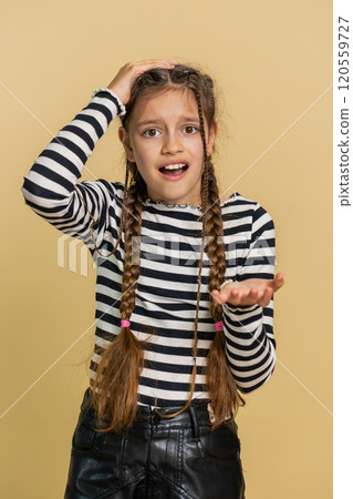 Preteen child girl kid loses becoming surprised by game fail, bad fortune, loss , unlucky news Preteen child girl kid loses becoming surprised by game fail, bad fortune, loss , unlucky news 120559727