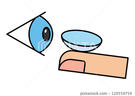 戴隱形眼鏡 戴隱形眼鏡 120559759