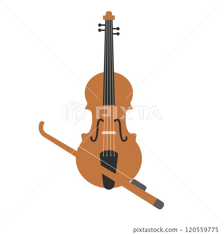 Violin and bow 120559775