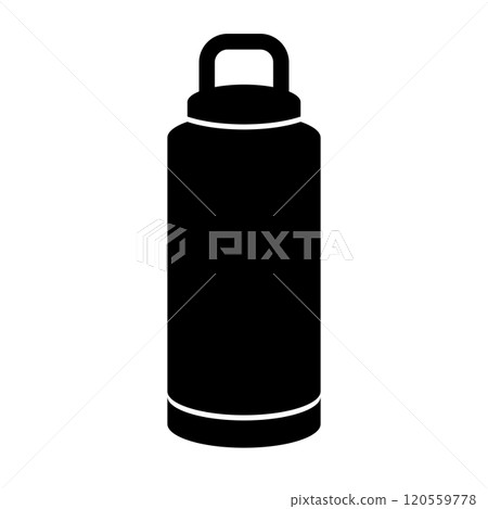Water bottle silhouette hydration 120559778