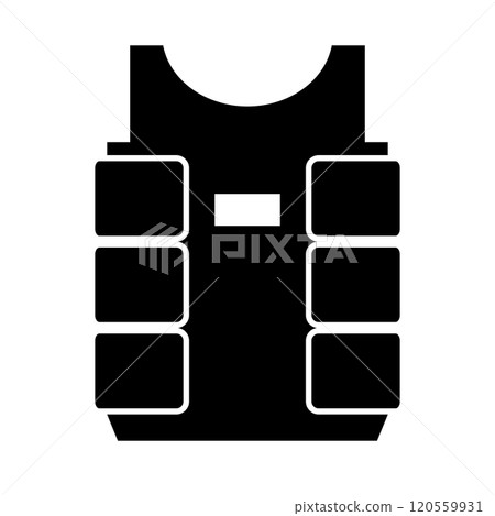 防彈背心剪影 120559931
