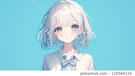 High school girl illustration 120560158