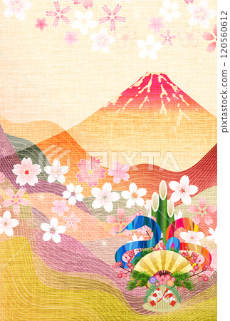 Snake New Year's card zodiac background 120560612