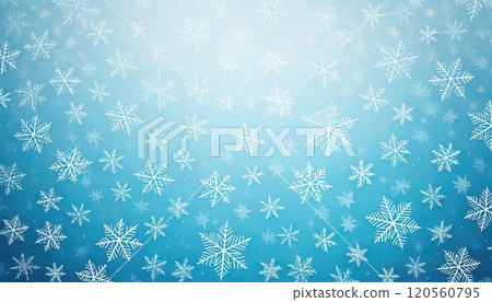 《AI Image》Background material of many small snowflakes 120560795