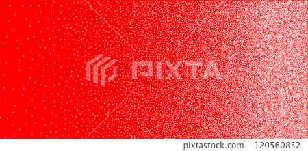 Vibrant red background with a dynamic white dot gradient pattern Vibrant red background with a dynamic white dot gradient pattern 120560852