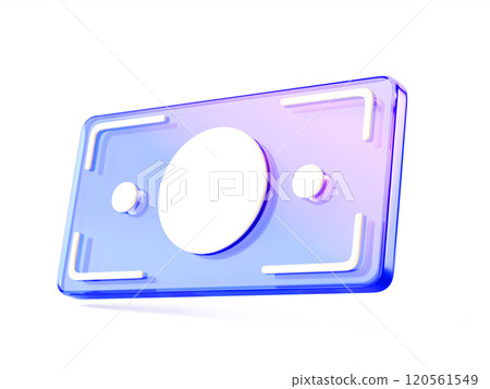 3d glass holographic money banknote web icon. Rainbow crystal dollar cash, currency bill with blue pink gradient. Business finance, casino jackpot, wealth, bank account, payment, loan. 3D illustration 3d glass holographic money banknote web icon. Rainbow crystal dollar cash, currency bill with blue pink gradient. Business finance, casino jackpot, wealth, bank account, payment, loan. 3D illustration 120561549