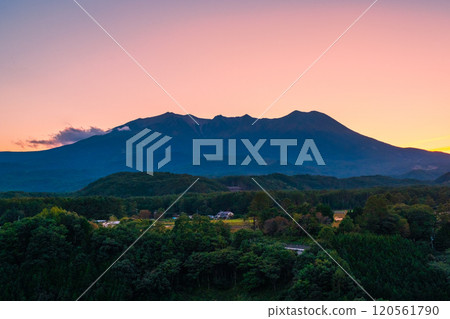 Ontakiyama at dusk 120561790