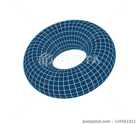 90s brutal 3d grid torus, cyber tech trendy wire frame form illustration, futuristic neon mesh element graphic, brutal art geometry net pattern structure symbol. 90s brutal 3d grid torus, cyber tech trendy wire frame form illustration, futuristic neon mesh element graphic, brutal art geometry net pattern structure symbol. 120561922