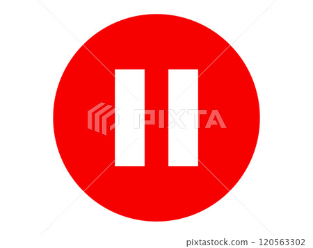 暫停按鈕圖示（紅色） 120563302