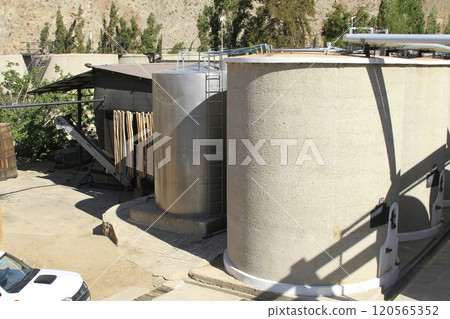 Pisco sour distillery in Pisco Elqui 120565352