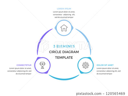 Circle Diagram Template 120565469
