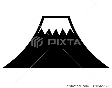 Mt. Fuji silhouette icon 120565525