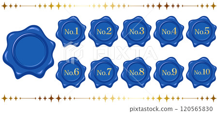 A luxurious ranking emblem set of 1st to 10th place A luxurious ranking emblem set of 1st to 10th place 120565830