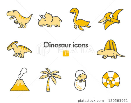 Icon Collection - Dinosaurs 1 120565951