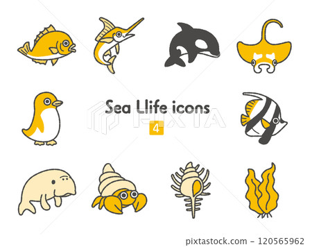 圖標合輯 ~ 海洋生物 4 圖標合輯 ~ 海洋生物 4 120565962