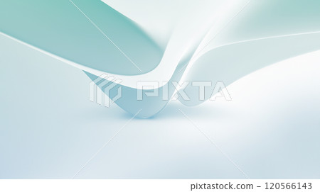 Gentle curves and smooth lines blend together, creating a sense of fluidity and lightness. The soft pastel tones evoke a serene atmosphere, inviting the viewer to appreciate the delicate balance 120566143