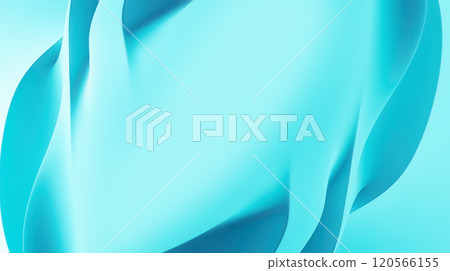 Soft, flowing waves of turquoise and light blue create a tranquil visual experience. The gentle curves and smooth transitions evoke a sense of calmness. This abstract composition can inspire Soft, flowing waves of turquoise and light blue create a tranquil visual experience. The gentle curves and smooth transitions evoke a sense of calmness. This abstract composition can inspire 120566155