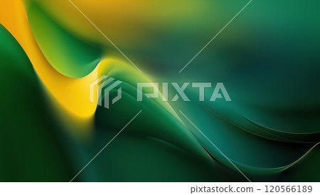 Swirling waves of green and yellow create a dynamic and fluid visual experience. The smooth transitions between the colors evoke a sense of movement and energy. The soft gradients blend harmoniously Swirling waves of green and yellow create a dynamic and fluid visual experience. The smooth transitions between the colors evoke a sense of movement and energy. The soft gradients blend harmoniously 120566189
