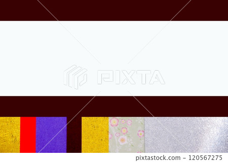 賀年片材質（紅、白、金） 120567275