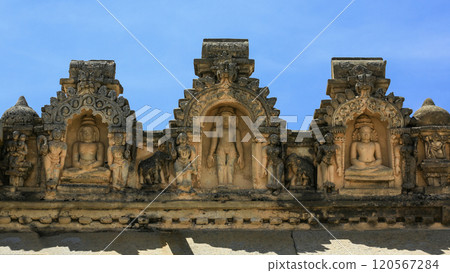 Image of stone temples and stone sculptures in India. Image of stone temples and stone sculptures in India. 120567284