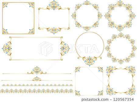 復古書法風格相框素材50 120567354